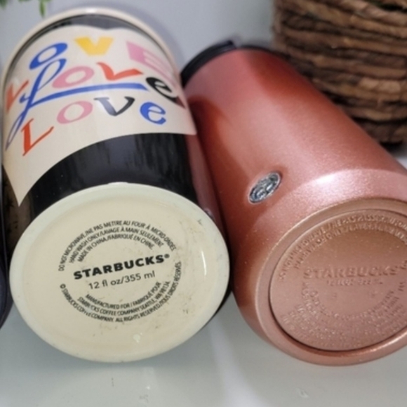 2 Starbucks Tea/Coffee Travel Mugs - Picture 3 of 3